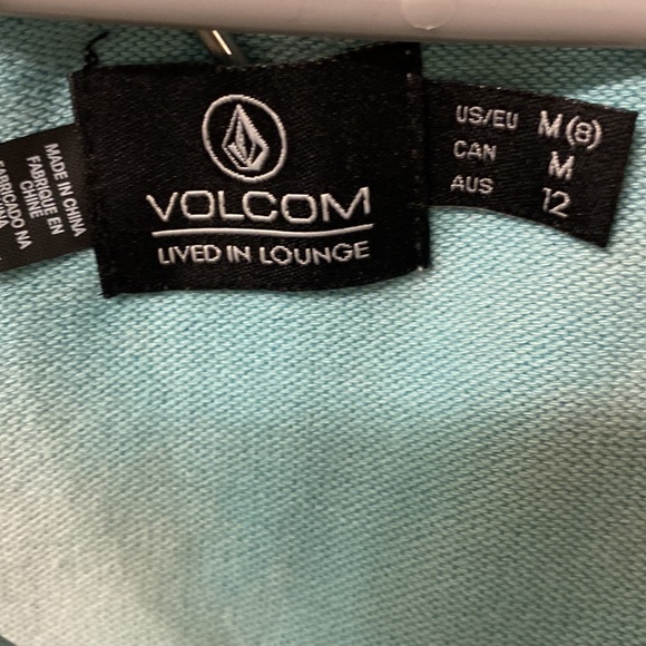 SET Volcom baby blue fog sweatsuit set- with pockets and copper detailing - med - Picture 5 of 7